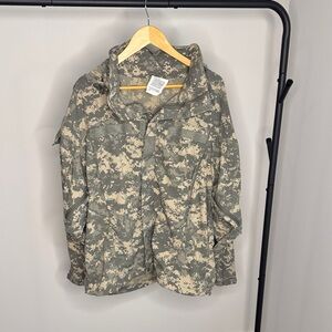 U.S. Army Digital Camouflage Field Jacket in Green and Tan soft shell